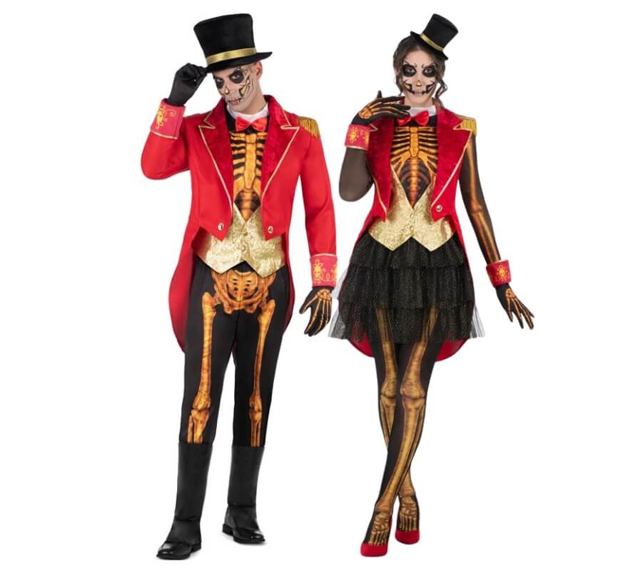 Couple de dompteurs squelettes