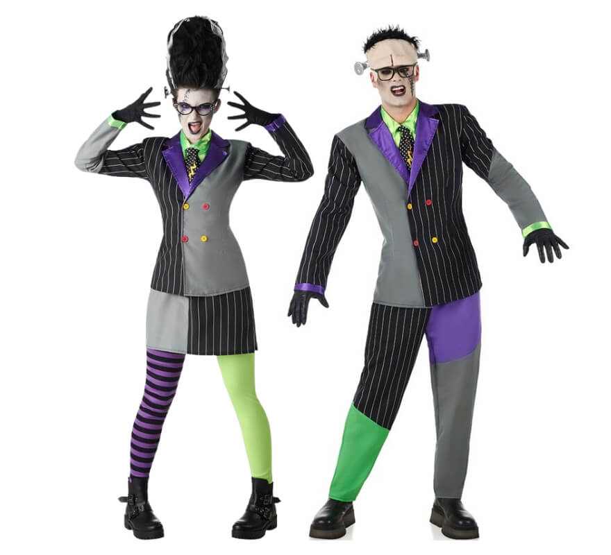 Couple de Frankenstein à rayures