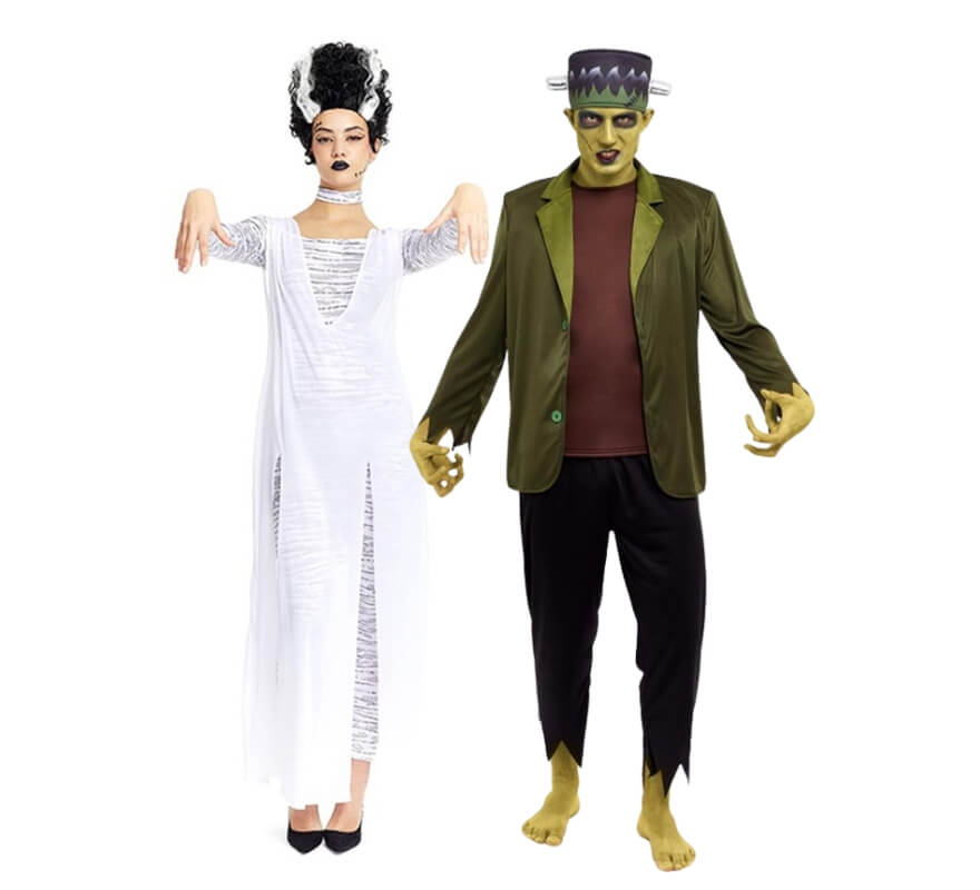 Couple de Frankenstein et sa fiancée
