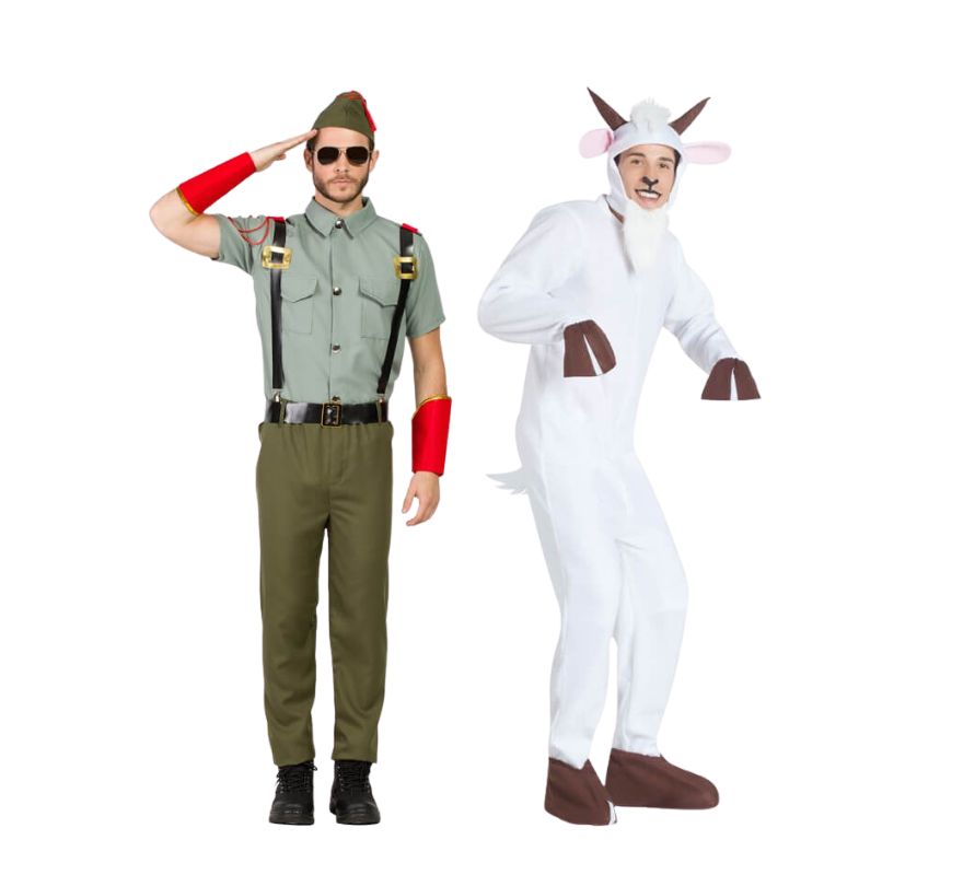 Couple de légionnaire et chèvre