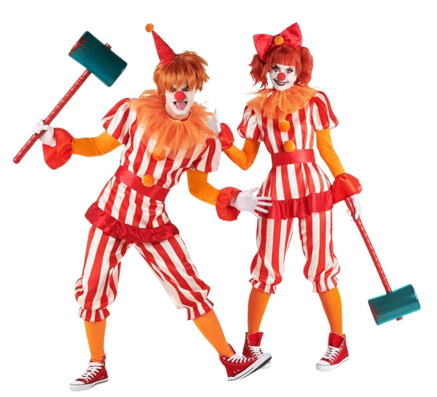 Couple de clowns de cirque tueurs