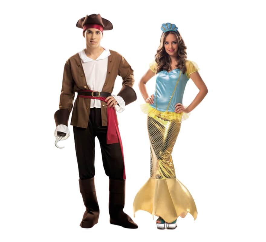 Duo de pirate et sirène