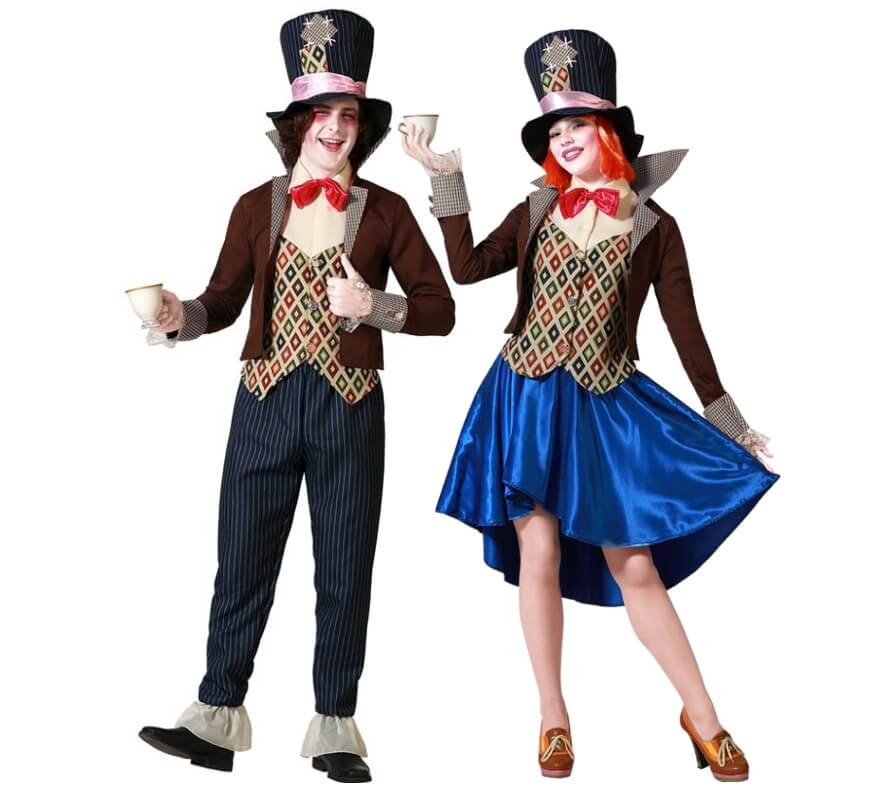 Couple de fous du chapelier classiques
