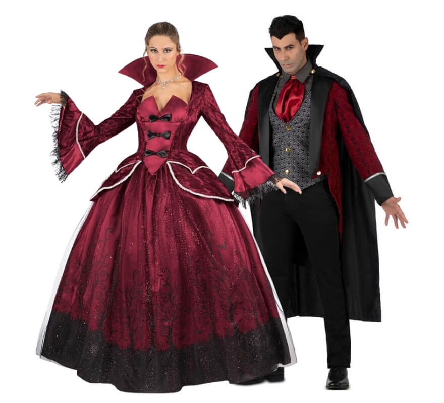 Couple de vampires bordeaux