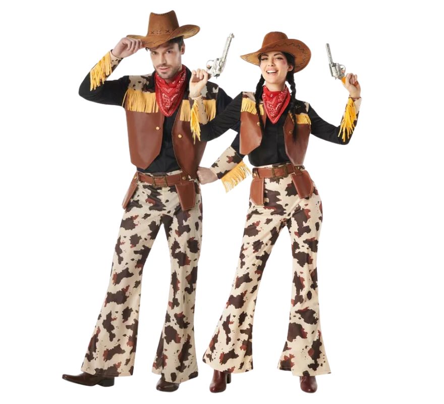 Couple de cow-boys à franges