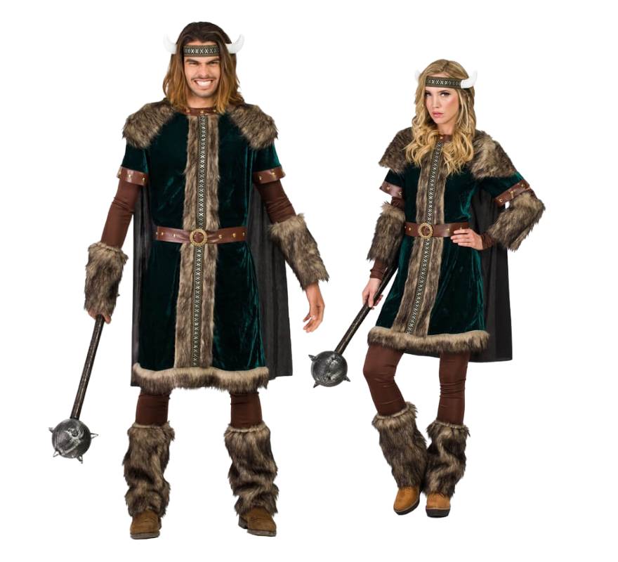 Couple de Vikings verts