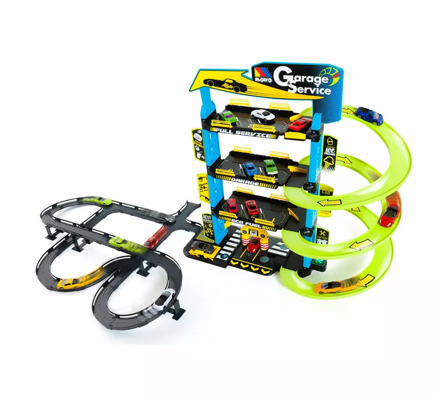 Parking de Juguete con 4 Plantas y 5 Coches