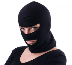 Cagoule noire de voleur adulte