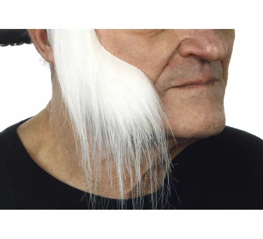 Translation missing: fr.Patillas anchas con pelo blanco