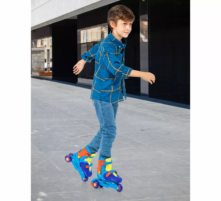 Patines en Línea Convertibles azules