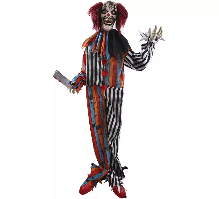 Payaso Asesino Animado con Sonido y Movimiento de 170 cm