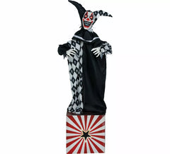 Clown avec boîte avec lumière, son et mouvement de 170 cm