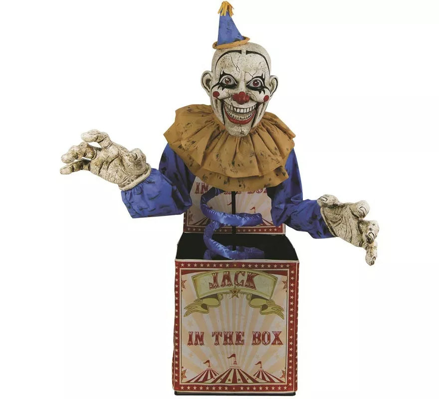 Translation missing: fr.Payaso Jack in the Box con luz, sonido y movimiento de 2,1 m