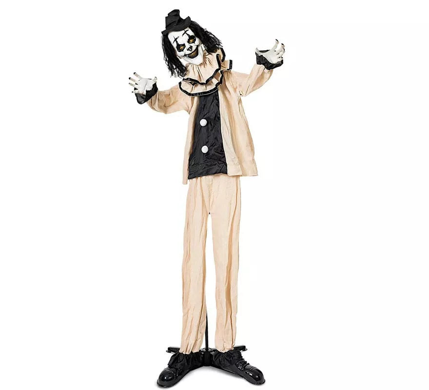 Translation missing: fr.Payaso Siniestro beige y negro con base de 105x18x160 cm