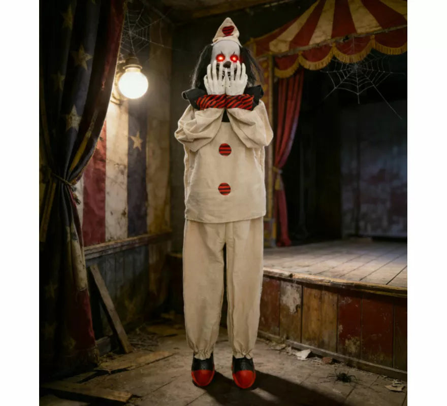 Payaso Terrorífico con Movimiento y Sensor de 170 cm