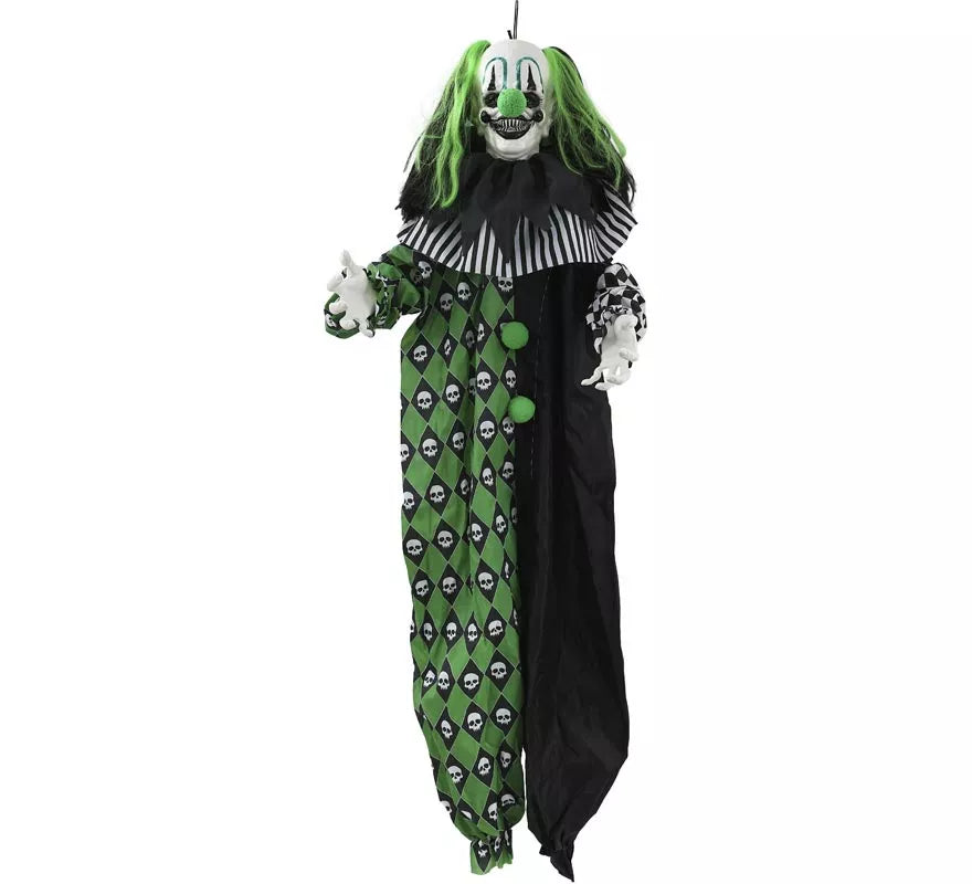 Translation missing: fr.Payaso verde Animado con Sonido y Movimiento de 165 cm