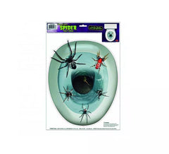 Autocollant d’abattant de toilette araignées
