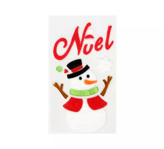 Autocollant Gel Noël Bonhomme de Neige 15X25 cm
