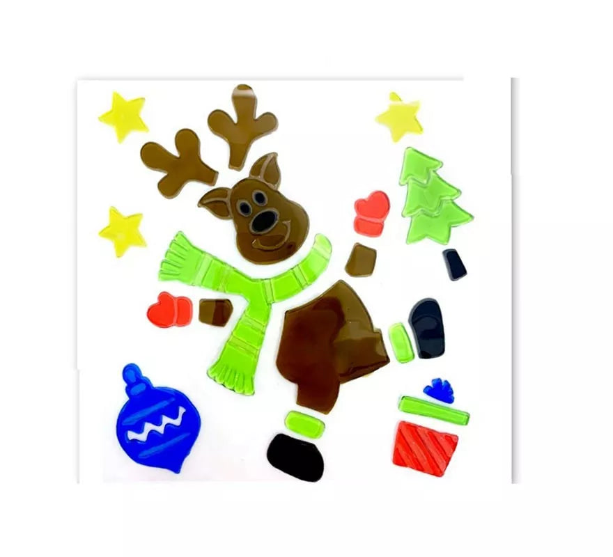 Translation missing: fr.Pegatina con Gel Navidad Reno de 20X20 cm