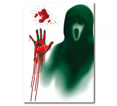 Autocollant meurtrier hurlant en vinyle, 20x30cm
