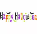 Pegatina de Gel para Ventana 'Happy Halloween' de 50x15 cm