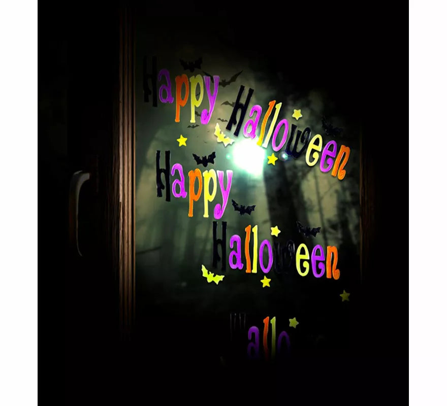 Translation missing: fr.Pegatina de Gel para Ventana 'Happy Halloween' de 50x15 cm