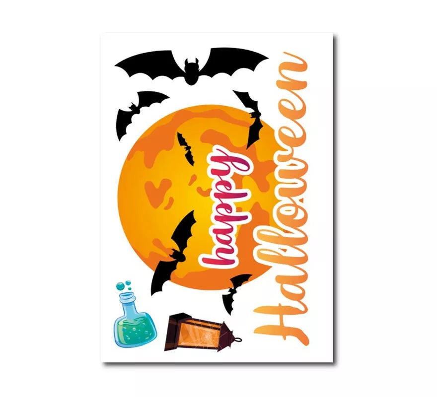 Translation missing: fr.Pegatina de Happy Halloween de vinilo de 20x30 cm