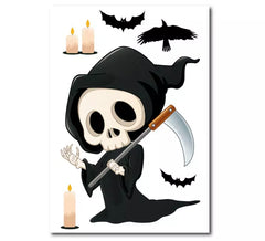 Autocollant de mort tendre en vinyle, 20x30cm