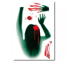 Autocollant en vinyle faux mort et sang 20x30cm