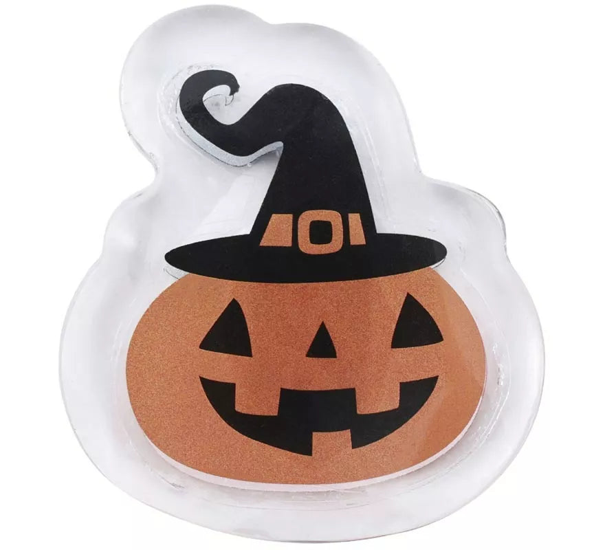 Translation missing: fr.Pegatina Gel 10x15 Led Calabaza con Sombrero de 10x15 cm