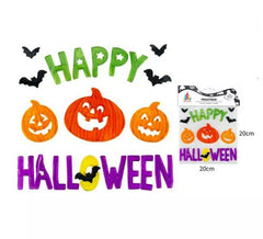 Joyeux Halloween Citrouille Gel Autocollant