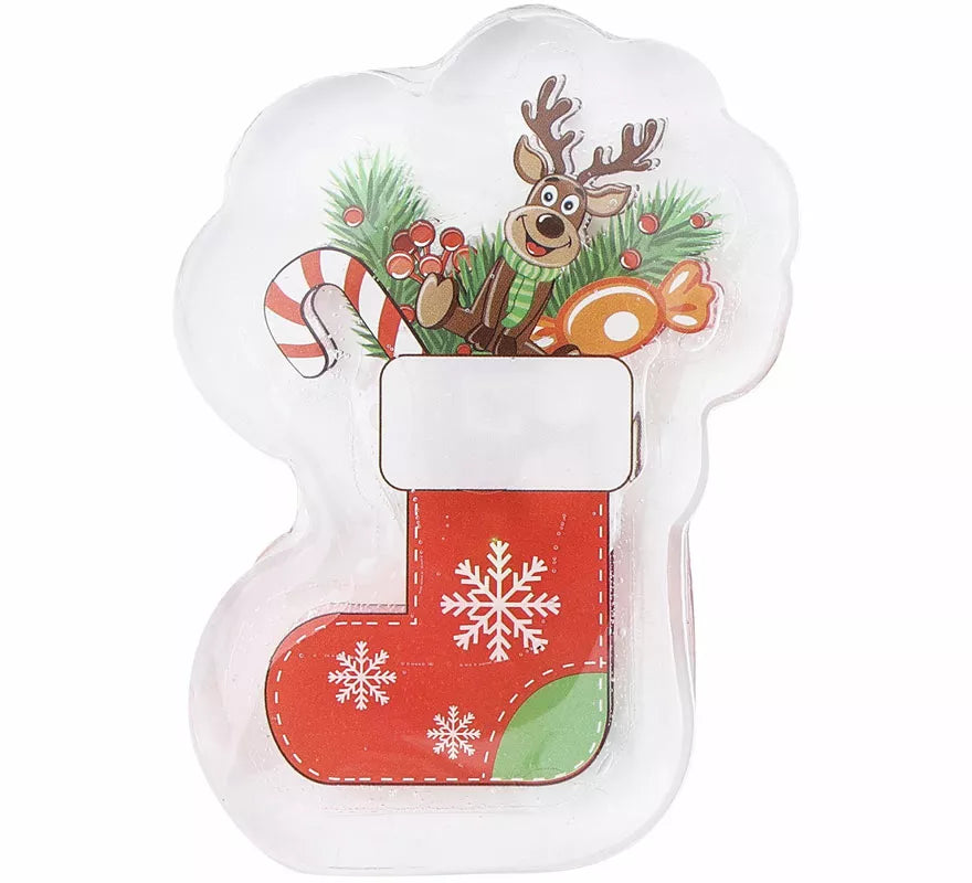 Translation missing: fr.Pegatina Gel Led Calcetín Navidad de 10x15 cm