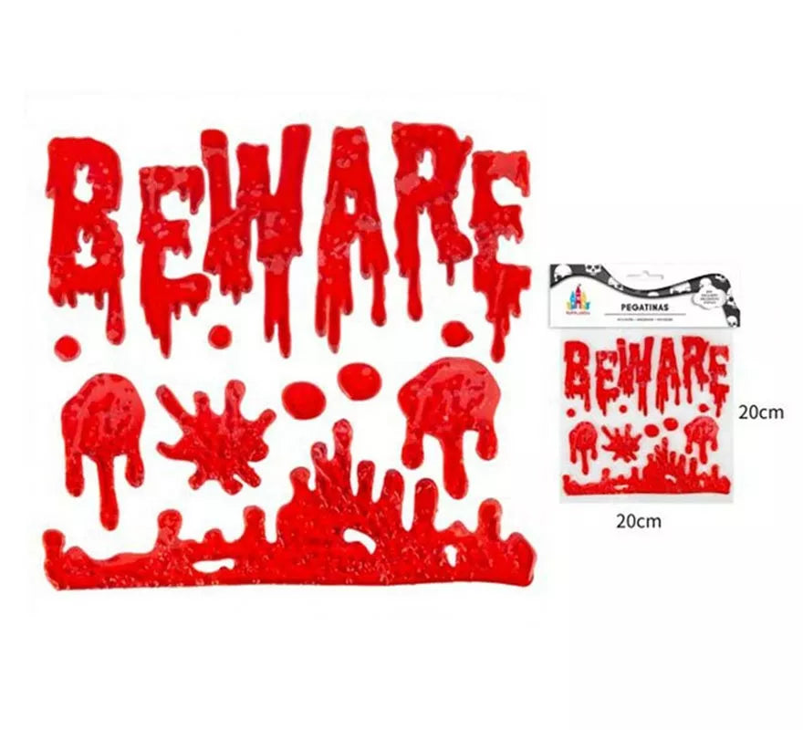 Translation missing: fr.Pegatina Gel Sangre Beware