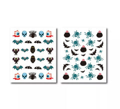 Autocollants pour ongles Halloween en modèles assortis de 5,2x6,2 cm