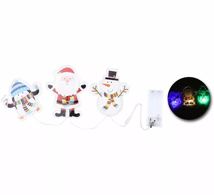 Translation missing: fr.Pegatinas Gel Led 3 Figuritas Abrazos de Navidad de 15x30 cm