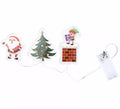 Pegatinas Gel Led 3 Figuritas Chimenea de 15x30 cm