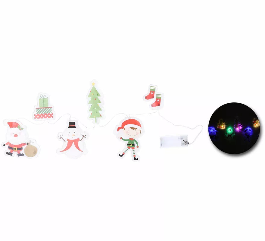 Translation missing: fr.Pegatinas Gel Led 6 Figuritas de Navidad de 15x35 cm