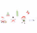 Pegatinas Gel Led 6 Figuritas de Navidad de 15x35 cm