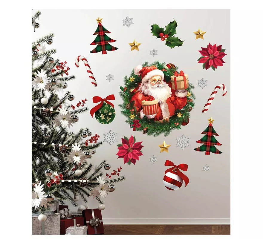 Translation missing: fr.Pegatinas Papá Noel adhesivas para pared de 25x70 cm