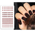 Pegatinas para Uñas roja