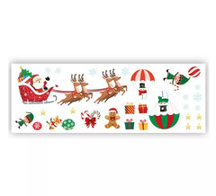 Stickers muraux adhésifs Traîneau du Père Noël 25x70 cm
