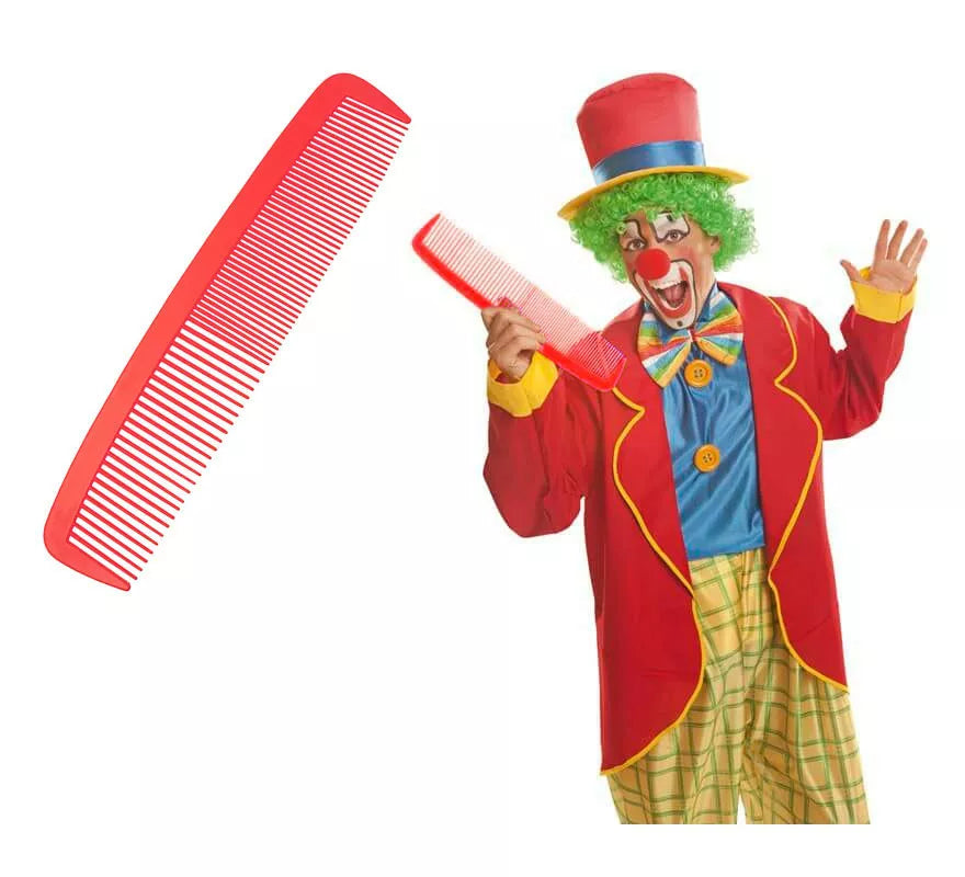 Translation missing: fr.Peine de Payaso gigante de 36 cm rojo