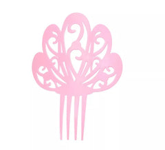 Grand peigne rose de 18 cm