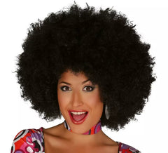Perruque Afro Extra Grande Disco Noire
