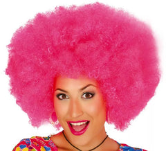 Perruque Afro Extra Hippie Disco Rose