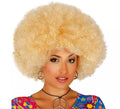 Peluca afro extra grande rubia