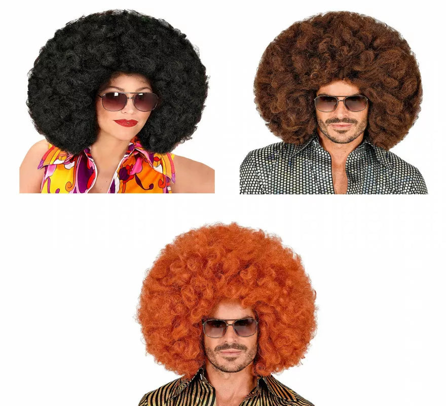 Translation missing: fr.Peluca Afro Gigante en varios colores en caja