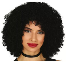 perruque noire afro BOUCLÉS