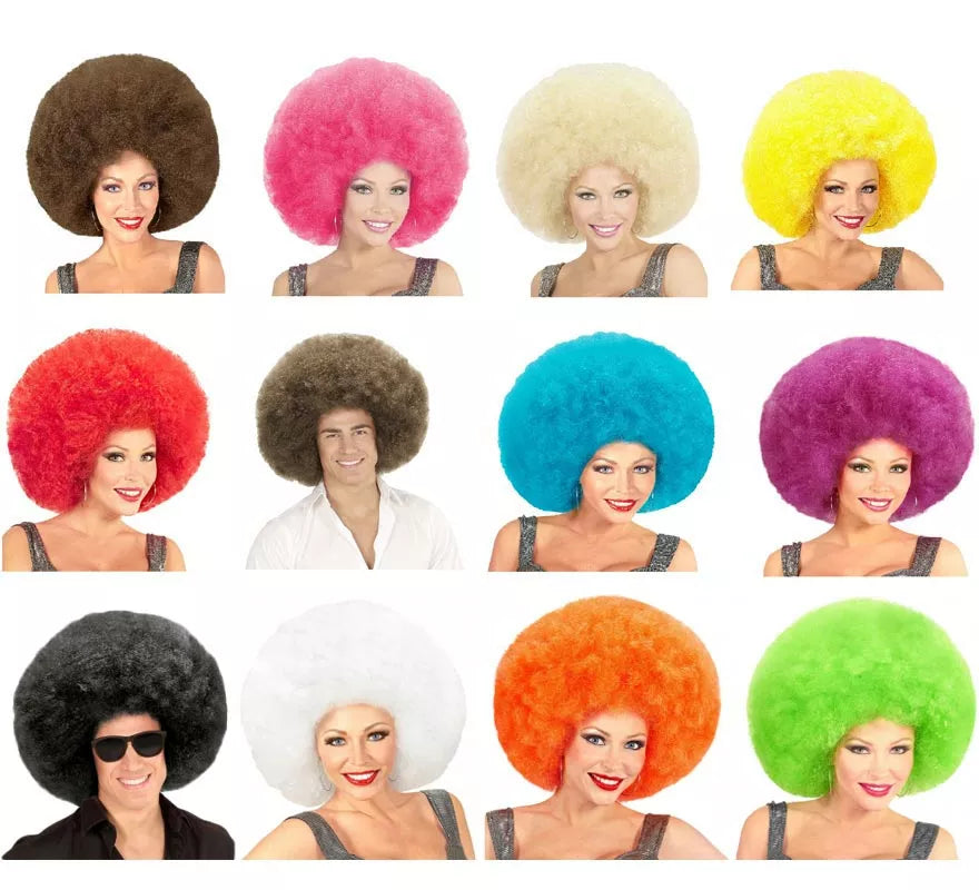 Translation missing: fr.Peluca Afro Sobredimensionada en varios colores de alta calidad