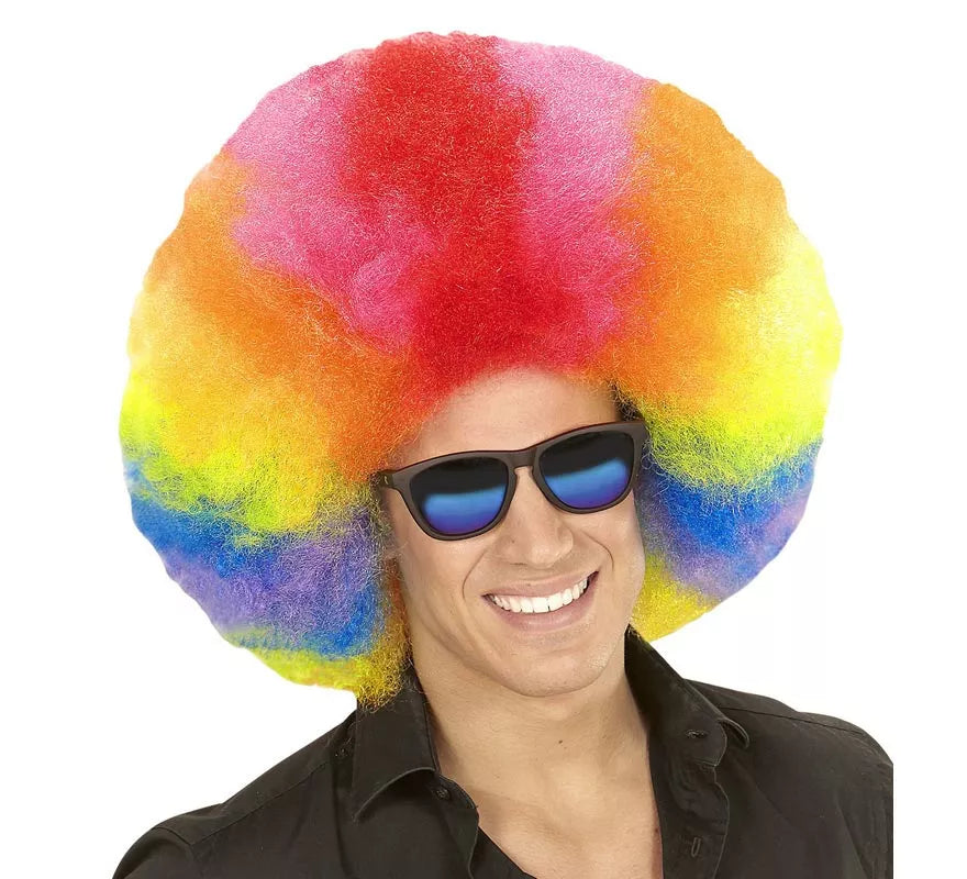 Translation missing: fr.Peluca Afro Sobredimensionada multicolor de alta calidad